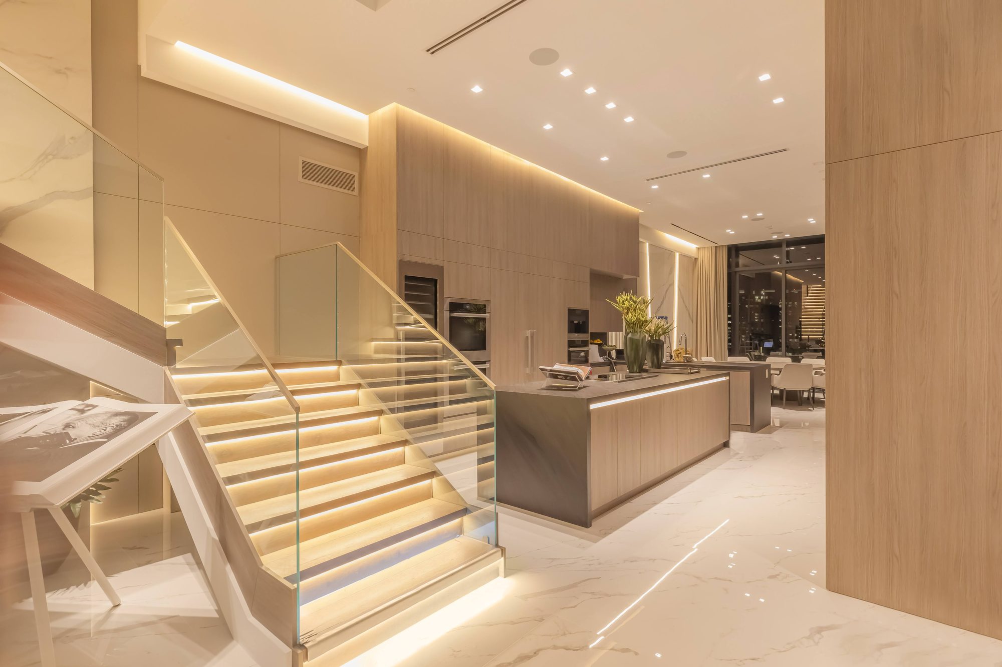 Kitchen and stair detail