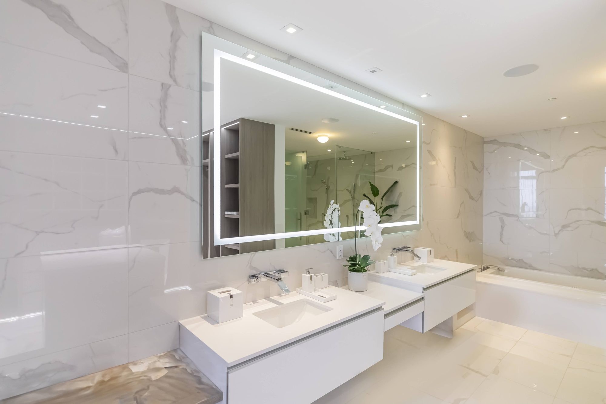 Marble primary bath